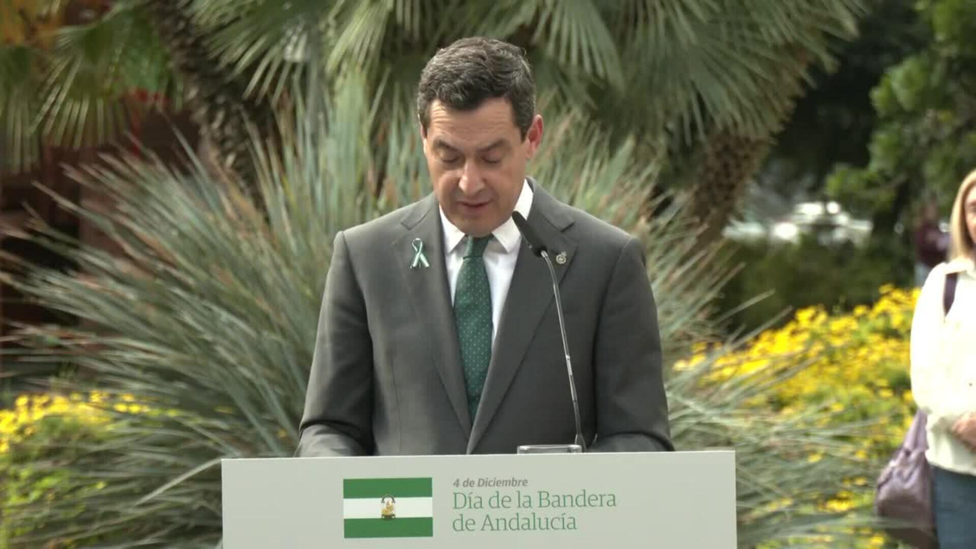 Moreno reivindica una Andalucía "líder en Europa y determinante" en España