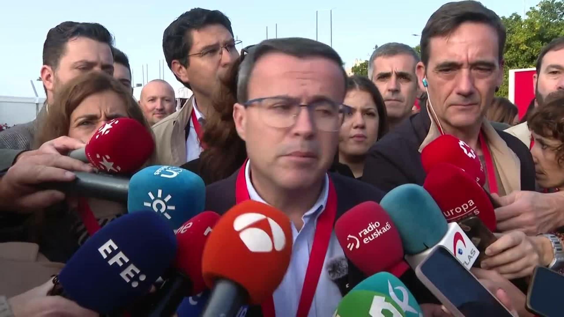 Gallardo: "La derecha ha decidido intentar derrocar a los socialistas en los juzgados"