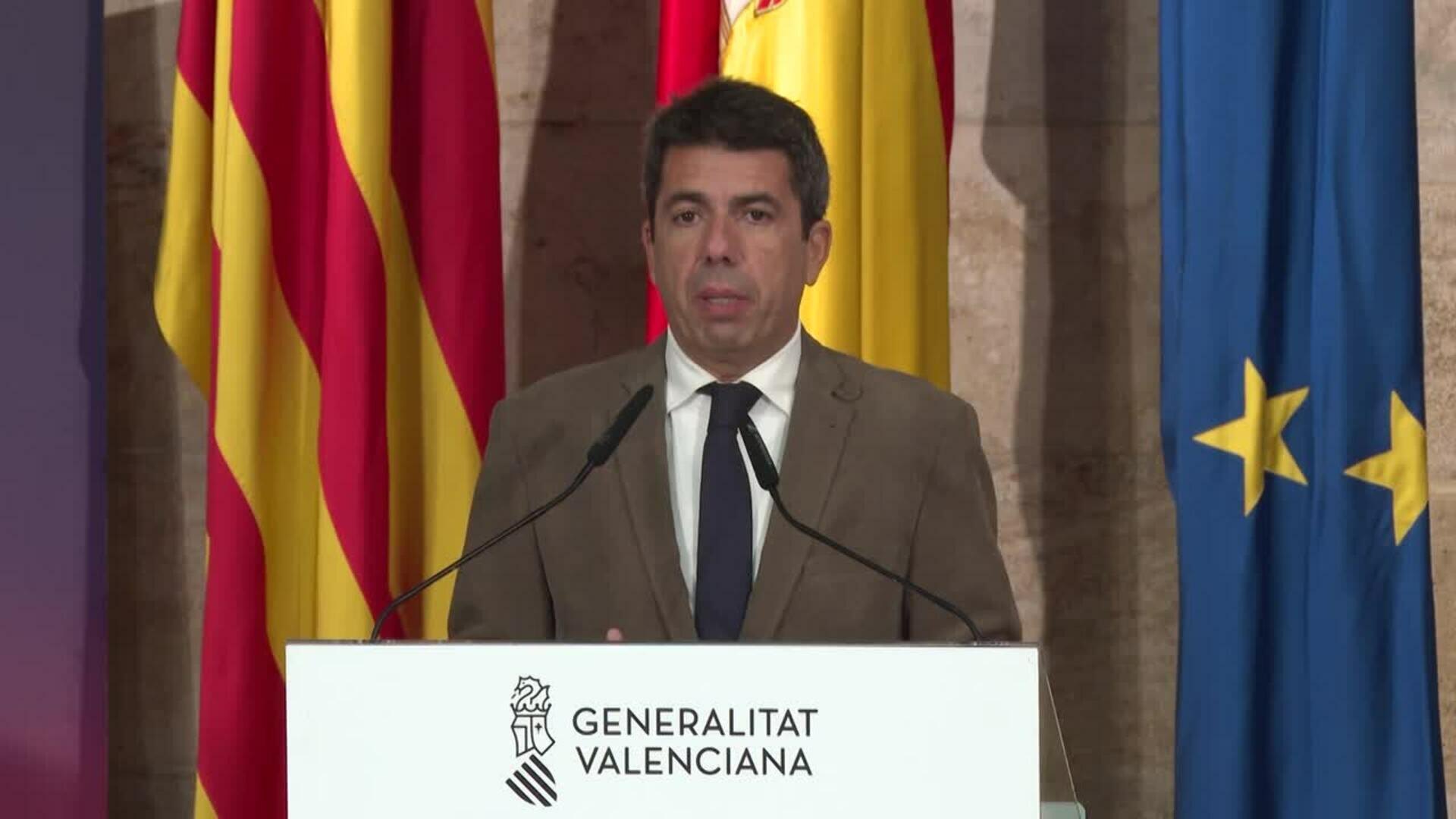 Mazón anuncia que se pondrá en marcha centros de atención a las víctimas de violencia sexual