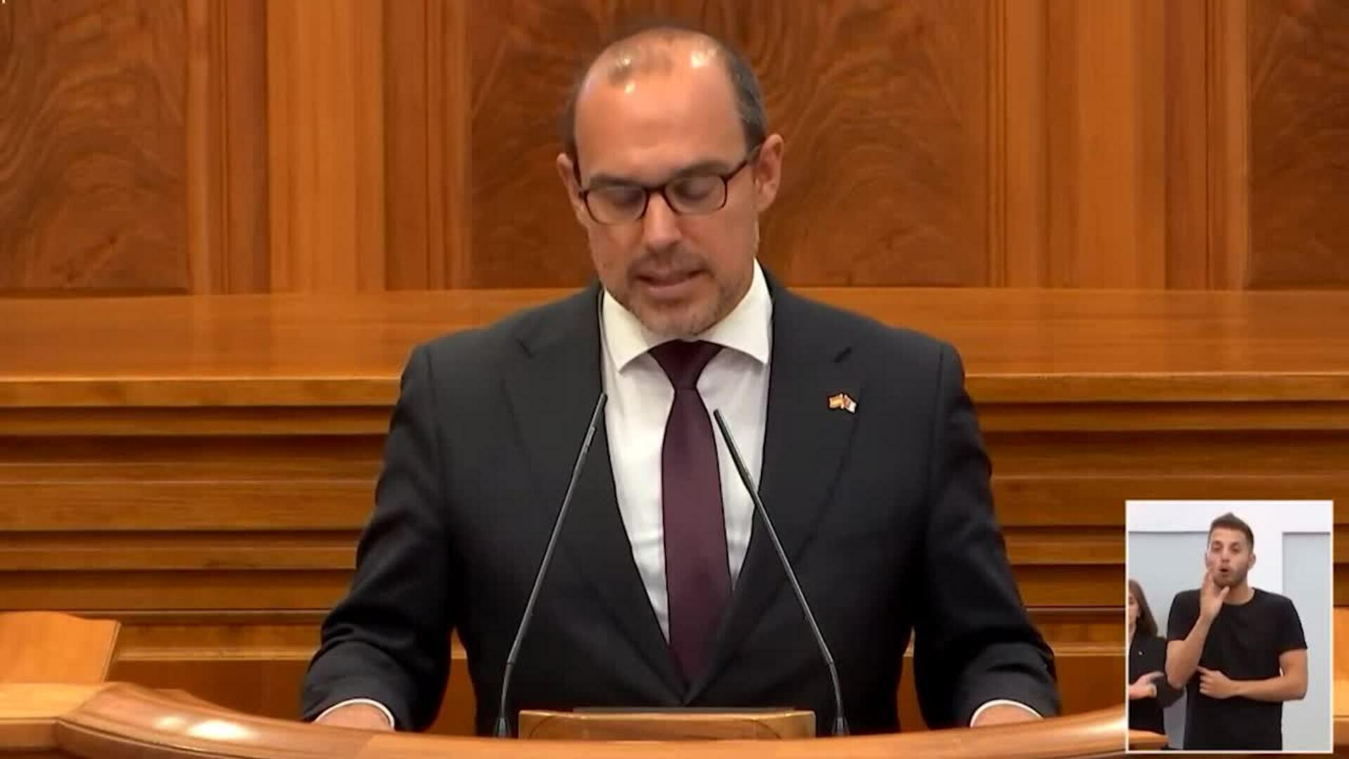 Bellido critica a "quien se dice muy defensor de la Constitución" sin respetar derechos