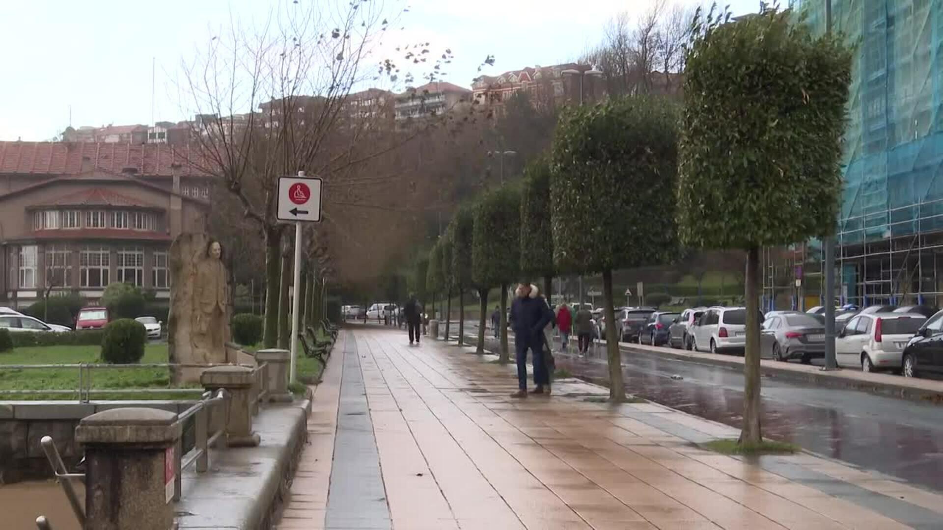 Euskadi registra rachas de viento de hasta 130 km/h y 62,7 litros de agua por metro cuadrado