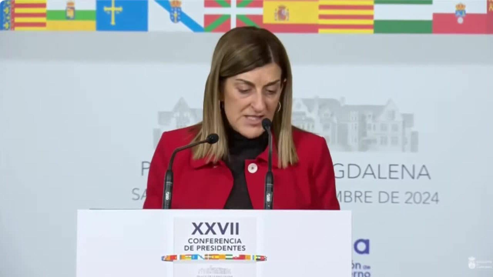 Buruaga, "decepcionada" tras "no haber acuerdos": "El Gobierno no ha dado oportunidad"