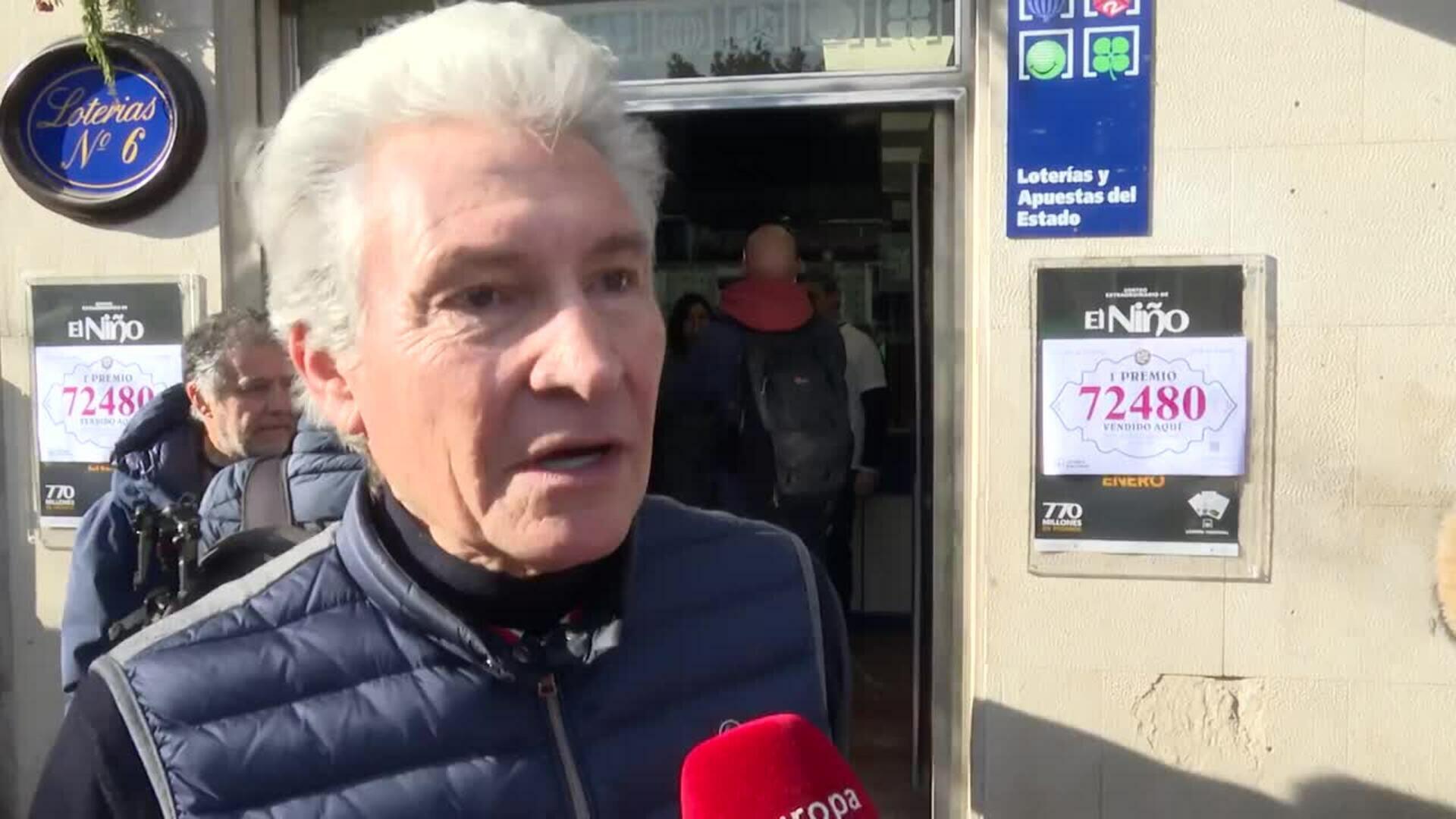 El propietario de la administración que ha dado el Gordo en Logroño dice que está "desbordado"