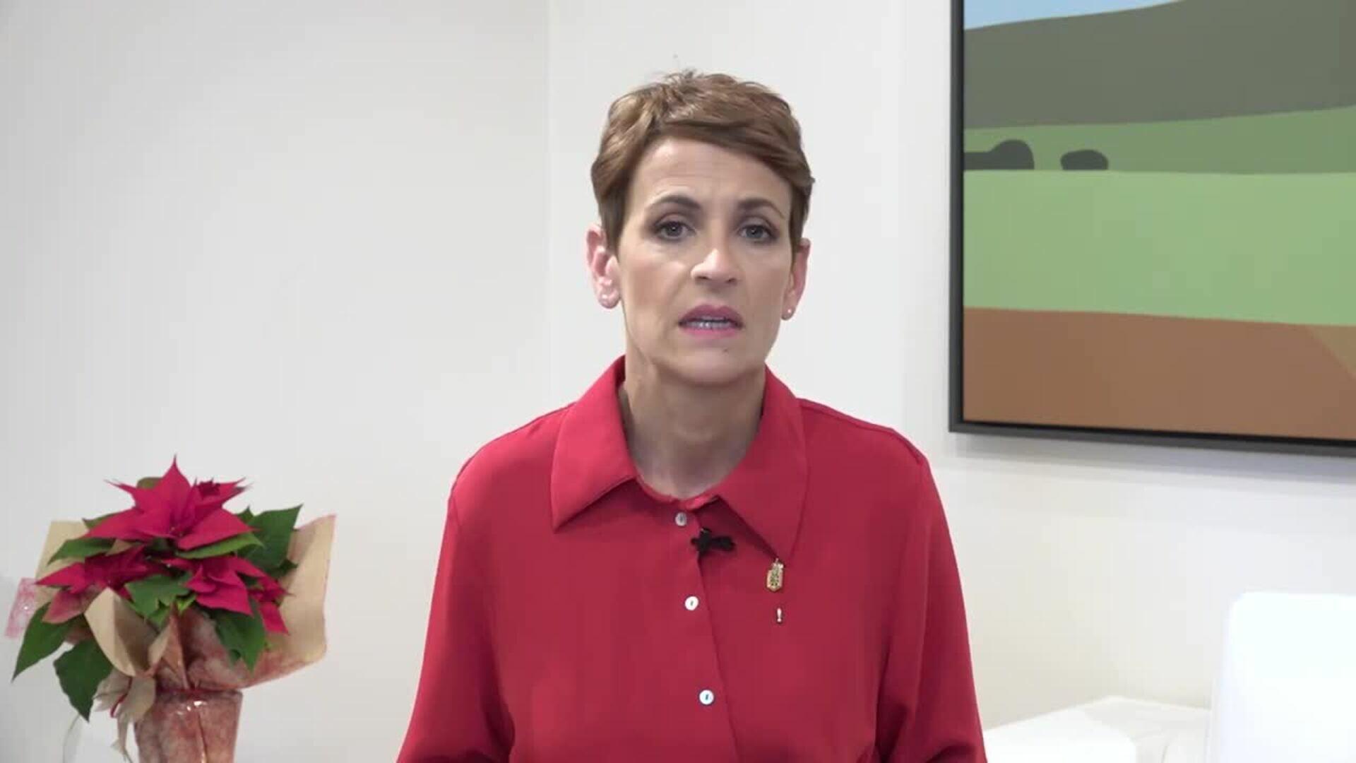 Chivite dice que el Gobierno inicia 2025 con "fuerza"