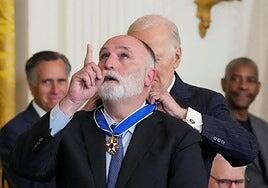 El chef español José Andrés recibe la mayor distinción posible en EE UU