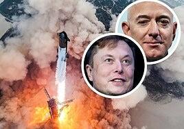 Musk contra Bezos: los dos hombres más ricos del mundo se enfrentan en el espacio