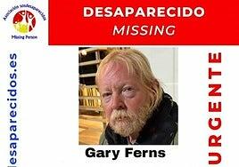 Buscan a Gary Ferns, desaparecido en Tenerife desde diciembre