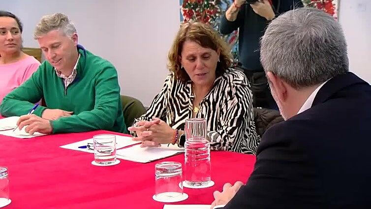El presidente de Canarias, Fernando Clavijo, se reúne con la presidenta de la COAG, María del Carmen Pérez