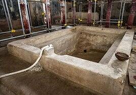 Descubren en Pompeya unas grandes termas para 30 personas en una casa privada