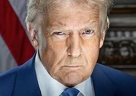 ¿A qué viene la pose seria y retadora de Trump en su retrato oficial?