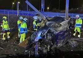Muere una joven de 15 años al salirse de la carretera el coche en el que viajaba en la A2 en Madrid