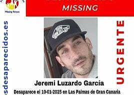 Buscan a Jeremi Luzardo, desaparecido en Las Palmas de Gran Canaria