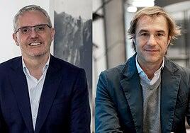 Íñigo Barrenechea, nuevo director general de Negocio Editorial de Vocento, y Juan Pedro Díaz Armendáriz, director general comercial