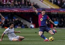 El gol de Lewandowski que le dio la victoria al Barça ante el Alavés
