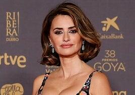 Penélope Cruz baja de última hora en los Goya por culpa de una gripe