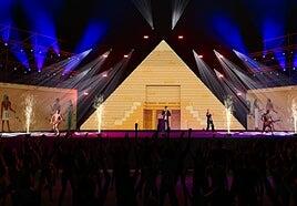 Una pirámide de 96 metros cuadrados, escenario del Carnaval de Gáldar