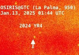 El IAC continúa el seguimiento del asteroide 2024 YR4 para afinar la probabilidad de impacto en 2032