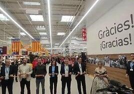 Carrefour reabre tras 71 días su tienda de Alfafar que arrasó la dana