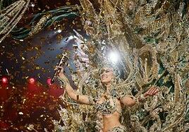 Elizabeth Ledesma, reina del carnaval de Santa Cruz de Tenerife