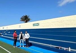 Visera en el campo de fútbol de Tinajo durante la campaña 2025-2026