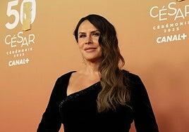 Karla Sofía Gascón regresa a la vida pública y acude a la ceremonia de los César