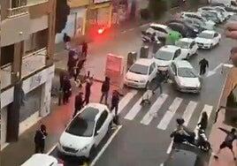 Once detenidos tras una violenta pelea entre ultras del Hércules y del Recreativo