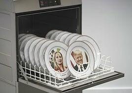 Lo político se cuela en un ARCO con Trump en el lavaplatos