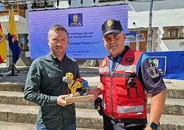 Telde felicita al oficial de la Policía Local José Florido por ser distinguido a nivel nacional en su labor con Unidrón