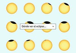 Eclipse solar en España: comprueba dónde y cómo verlo según dónde vivas