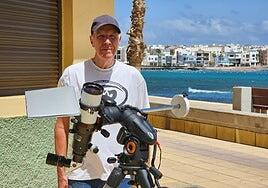 Un telescopio solar en la playa de Arinaga permitirá ver el eclipse con seguridad