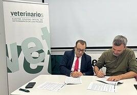 Cajasiete y el Colegio de Veterinarios de Las Palmas acuerdan ofrecer preferencias a sus miembros
