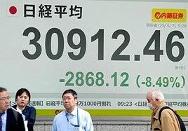 Colapso en las bolsas asiáticas por el pánico a los aranceles de Trump