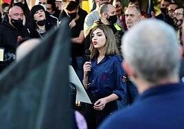 Condenada a un año de cárcel por odio a los migrantes Isabel Peralta, líder de Bastión Frontal