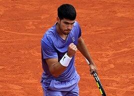 Alcaraz rema ante Davidovich y jugará la final de Montecarlo contra Musetti