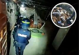 Descubren en Granada una galería de tiro clandestina donde una organización criminal probaba armas de guerra