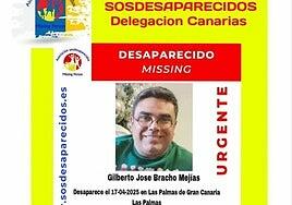 Buscan a Gilberto José Bracho Mejías, desaparecido en Las Palmas de Gran Canaria