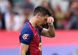 Lewandowski, sin final de Copa por una lesión muscular