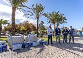 1.500 kilos de compost para el 30% de las zonas ajardinadas de Santa Lucía