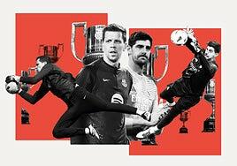 Szczesny y Courtois, los guardianes de la Copa