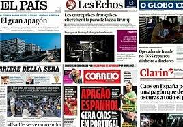El apagón masivo en España y Portugal, en la prensa internacional