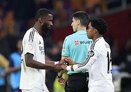 Seis partidos a Rüdiger, dos a Lucas Vázquez y Bellingham, sin sanción