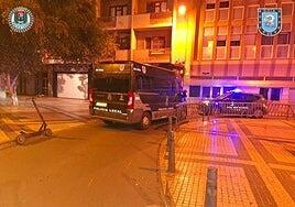 Conducción temeraria en patinete: huye de la policía en Guanarteme, se estrella y da positivo en drogas