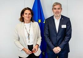 Clavijo traslada a Ribera las demandas canarias en materia de transporte, energía, agricultura y vivienda