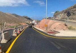 Abierta parcialmente la carretera de Pedro Hidalgo para permitir la conexión con la GC-1