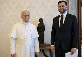 León XIV y Vance mantienen una reunión «cordial» en el Vaticano