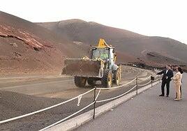 Mejorado el echadero de camellos de Timanfaya