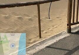 Actos vandálicos en las Dunas de Maspalomas