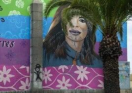 Nuevo ataque al mural de Isabel Torres en el Estadio Insular