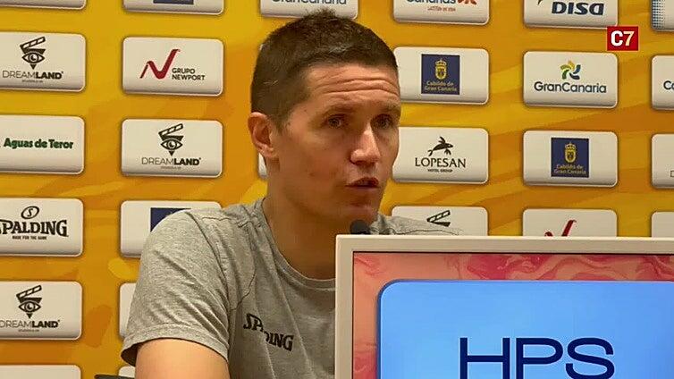 El entrenador del Dreamland Gran Canaria analizó el encuentro liguero contra el Río Breogán