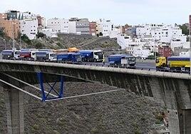 El viaducto del Guiniguada supera la prueba de carga